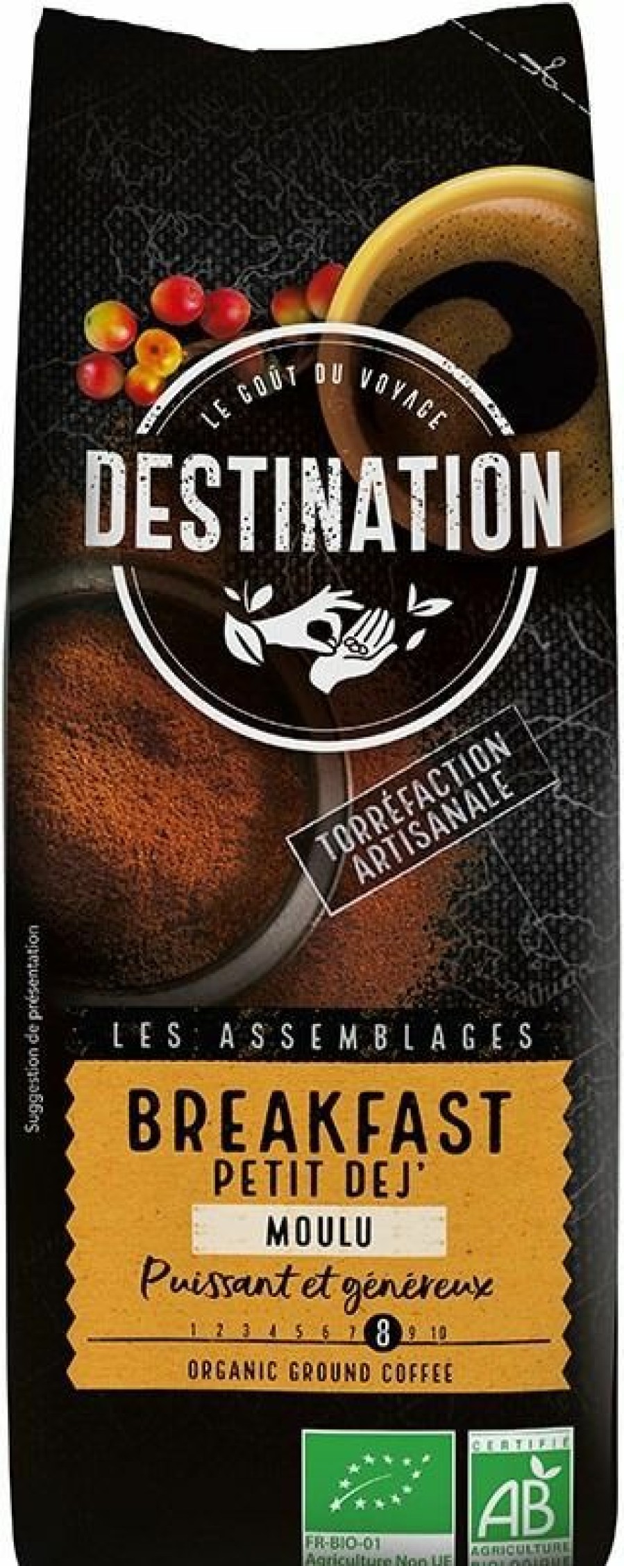 Coffee * | Destination Organic Breakfast 100 % Arabica Ground Filter Coffee 250 G