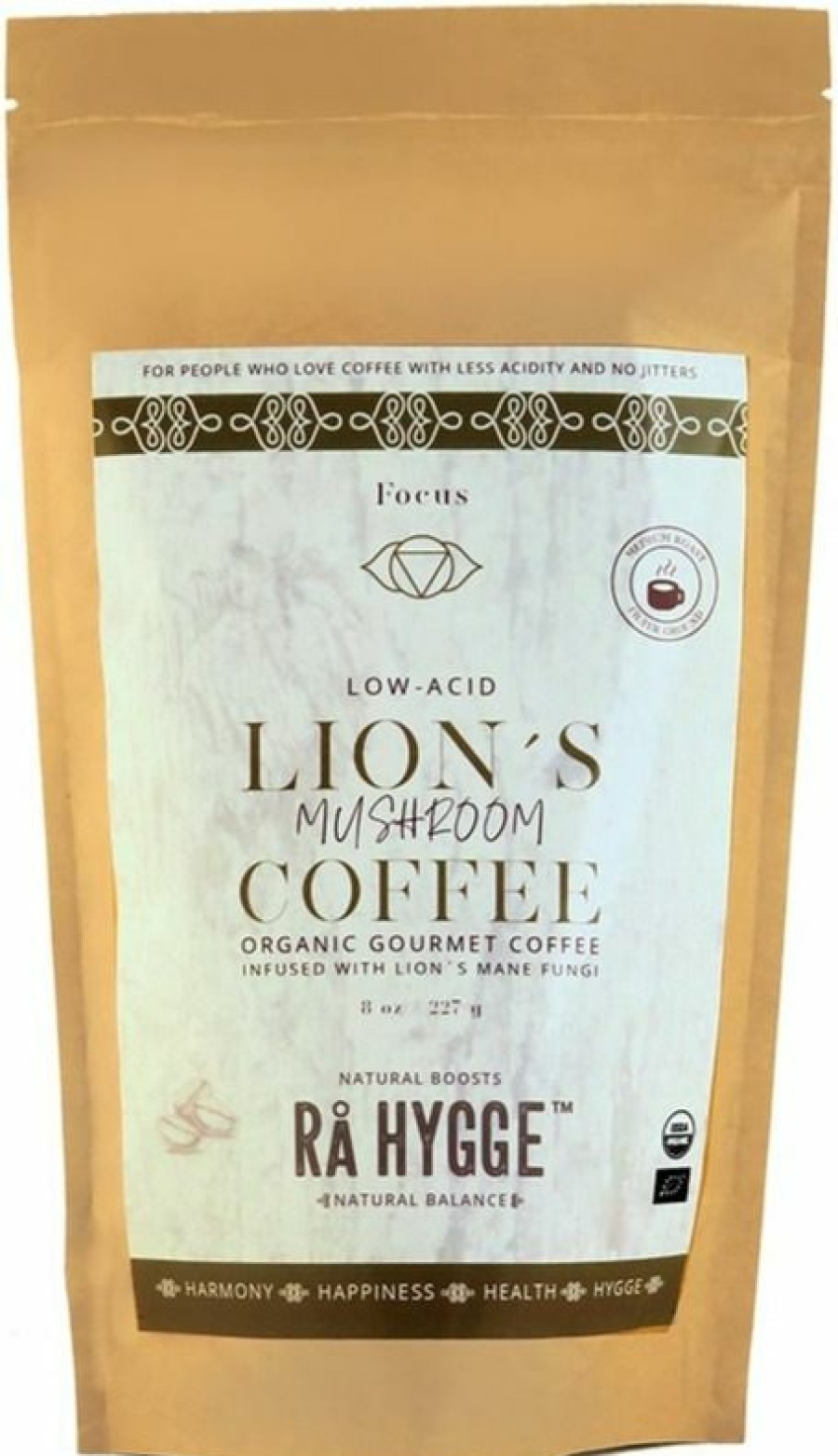 Coffee * | Ra Hygge Lion'S Mane Mushroom Coffee 227 G, Ground Coffee