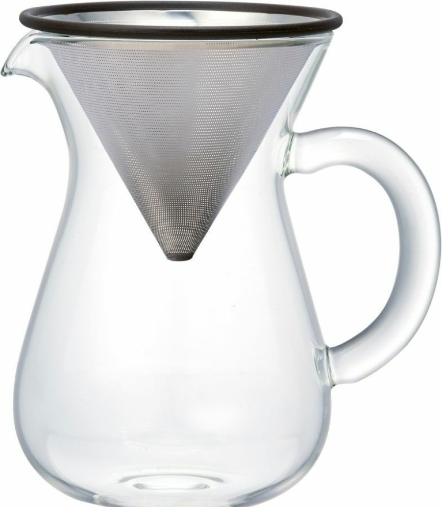 Manual Coffee Brewing Equipment * | Kinto Scs Coffee Carafe Set With Stainless Steel Filter 2 Cups