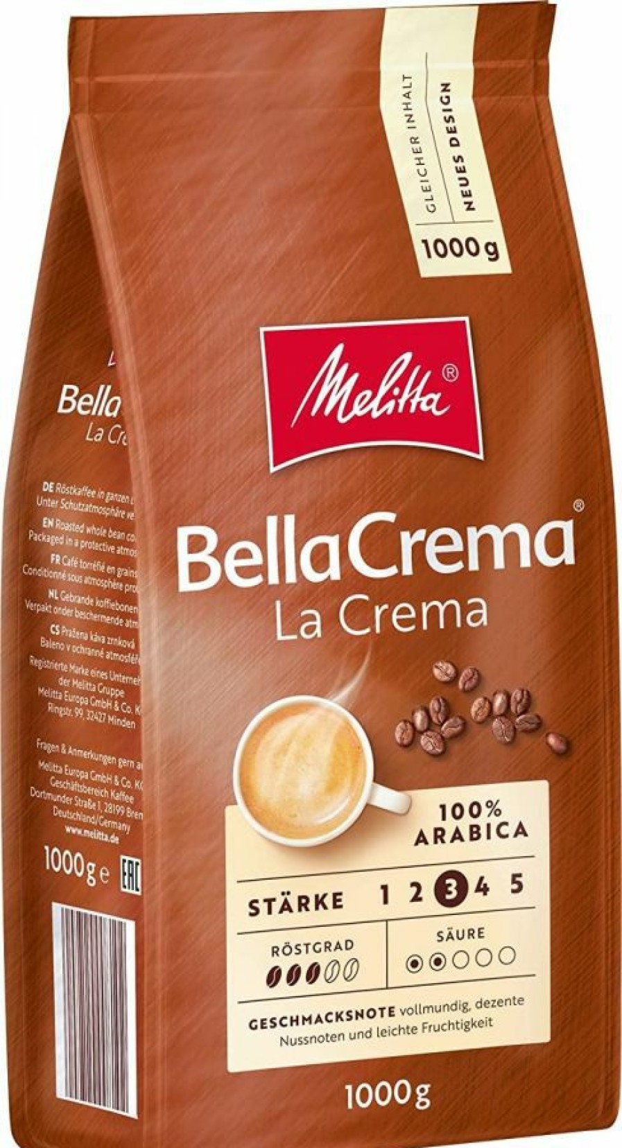 Coffee * | Melitta Bellacrema La Crema 1 Kg Coffee Beans