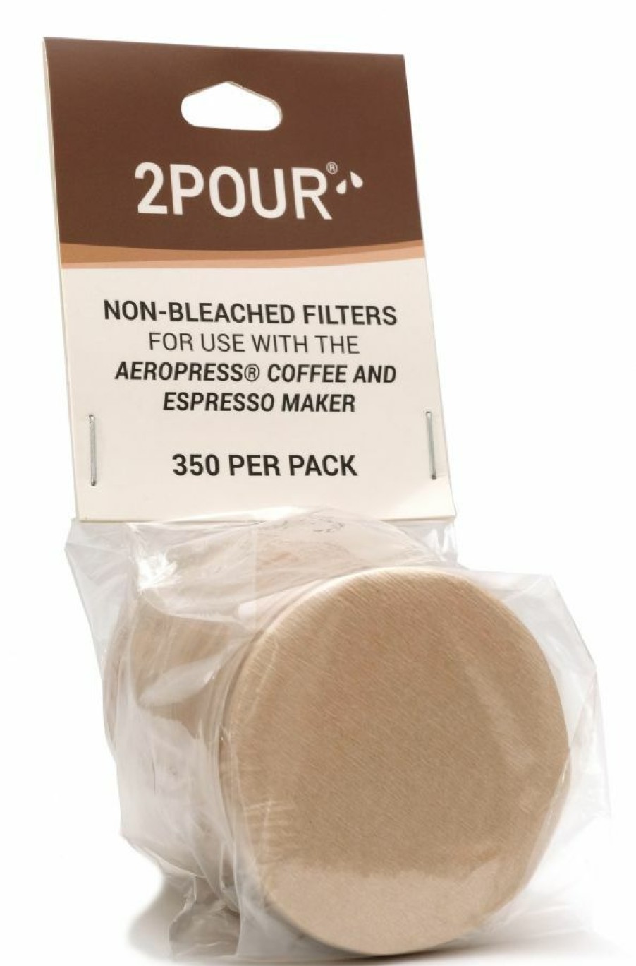 Manual Coffee Brewing Equipment * | 2Pour Non Bleached Coffee Filters For Aeropress 350 Pcs