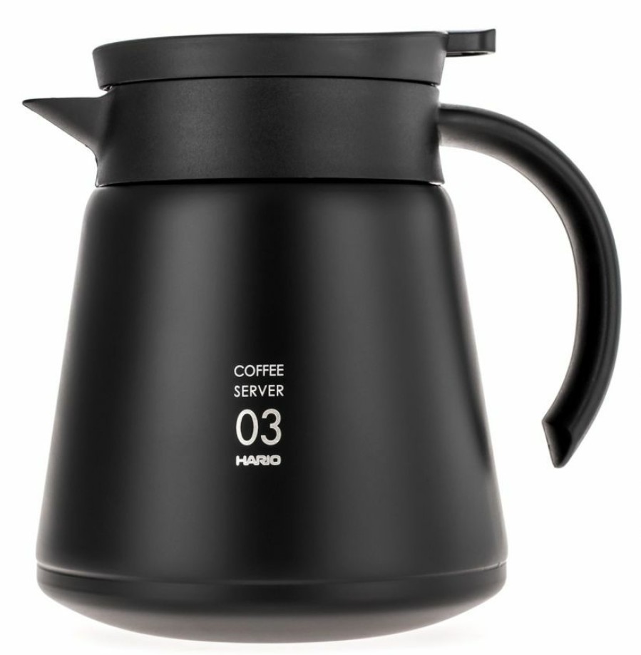 Barista And Coffee Accessories * | Hario V60 03 Insulated Stainless Steel Server 800 Ml, Black