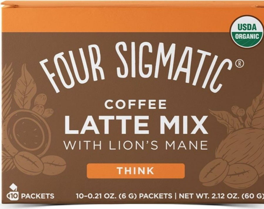 Coffee * | Four Sigmatic Mushroom Coffee Latte Mix With Lion'S Mane, 10 Packets