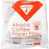 Manual Coffee Brewing Equipment * | Cafec Abaca Cone-Shaped Filter Paper 4 Cup, White 100 Pcs