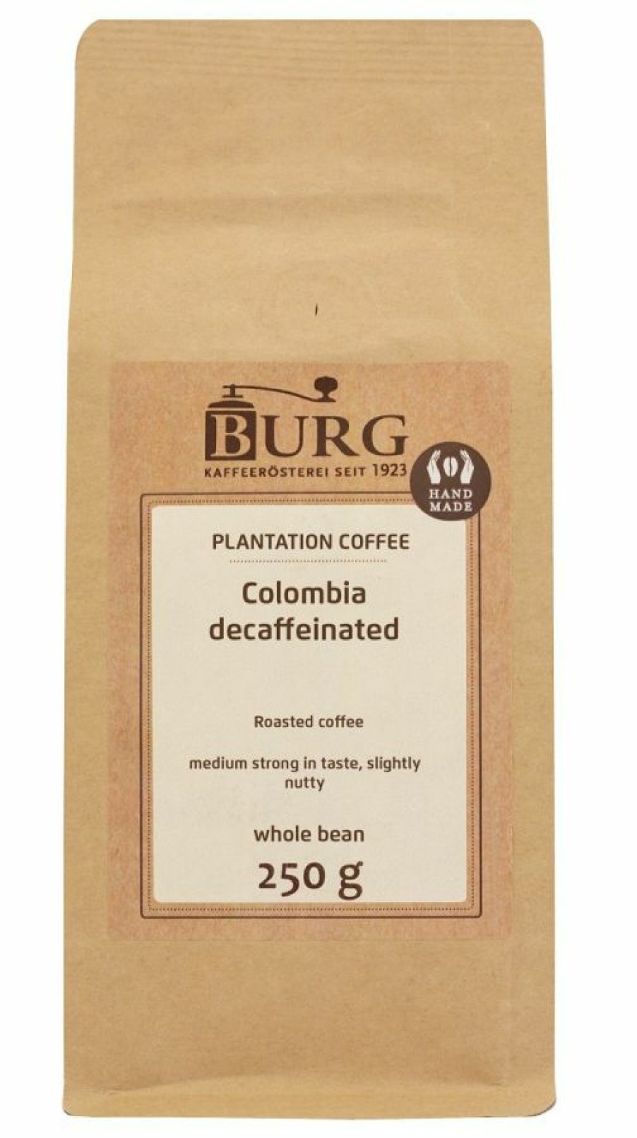 Coffee * | Burg Colombia Excelso Decaf 250 G Coffee Beans